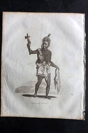 Kelly, Christopher 1829 Antique Print. American Indian. Native America USA