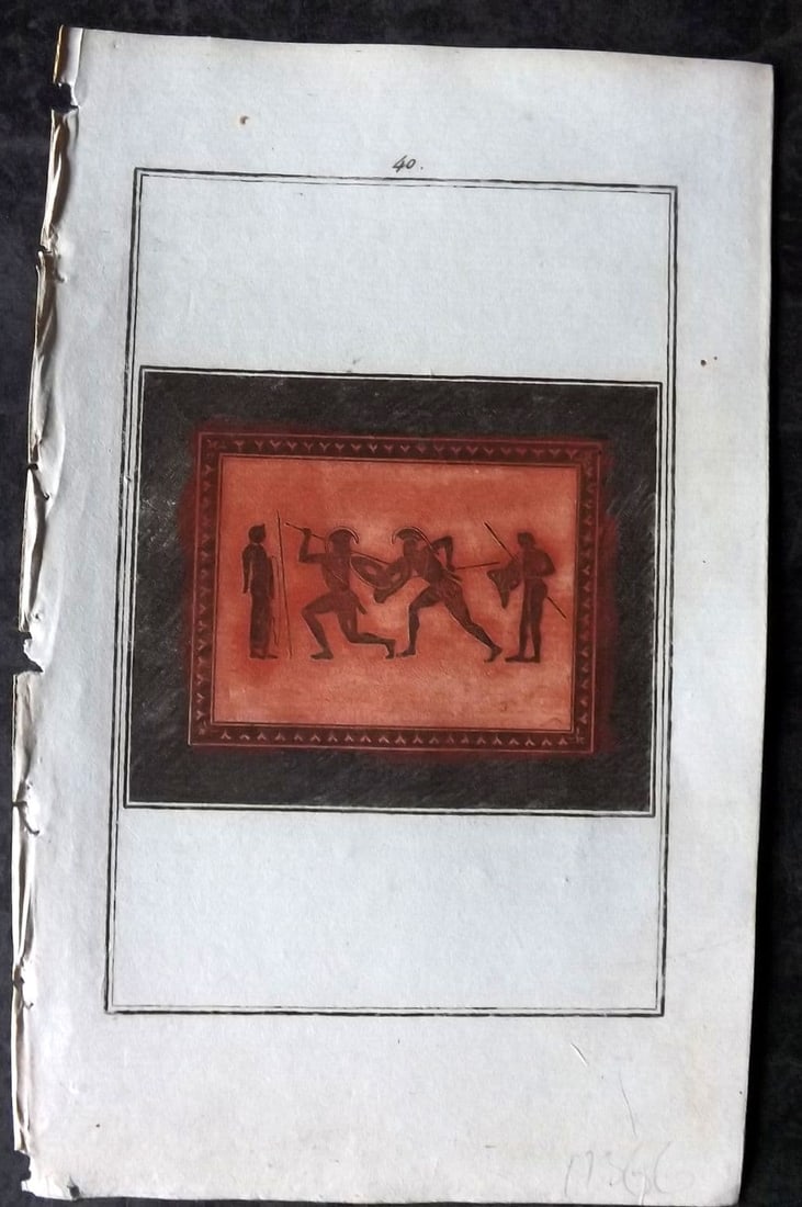 d'Hancarville & David 1785 HCol Etruscan, Greek & Roman Vase Profile Print 40 (1 of 1)