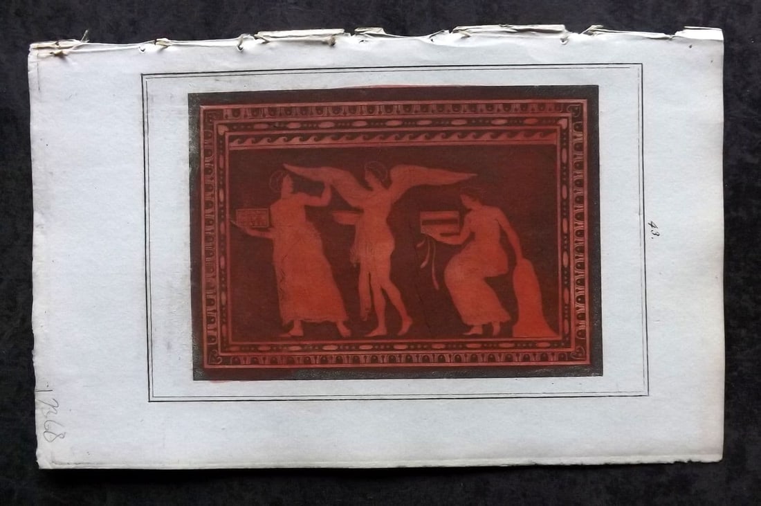 d'Hancarville & David 1785 HCol Etruscan, Greek & Roman Vase Profile Print 43 (1 of 1)