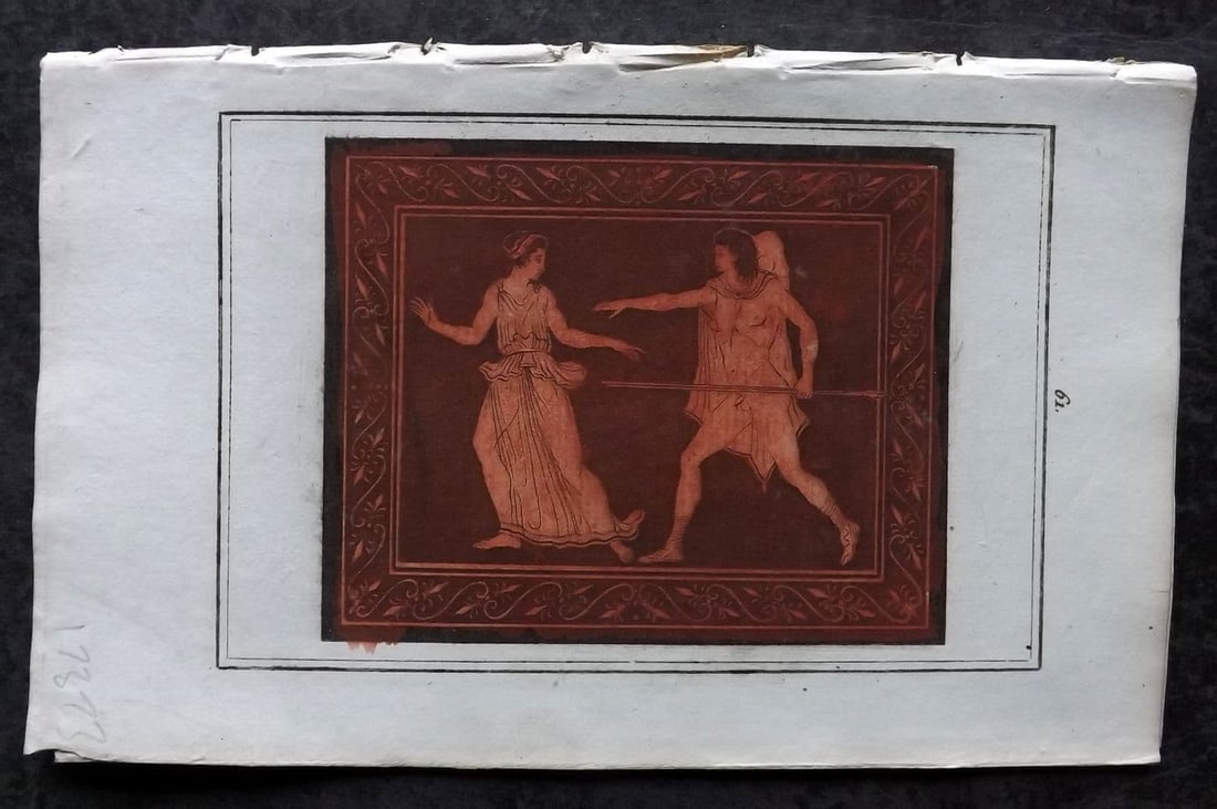 d'Hancarville & David 1785 HCol Etruscan, Greek & Roman Vase Profile Print 61 (1 of 1)