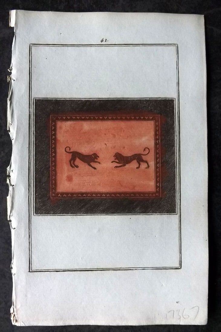 d'Hancarville & David 1785 HCol Etruscan, Greek & Roman Vase Profile Print 41 (1 of 1)