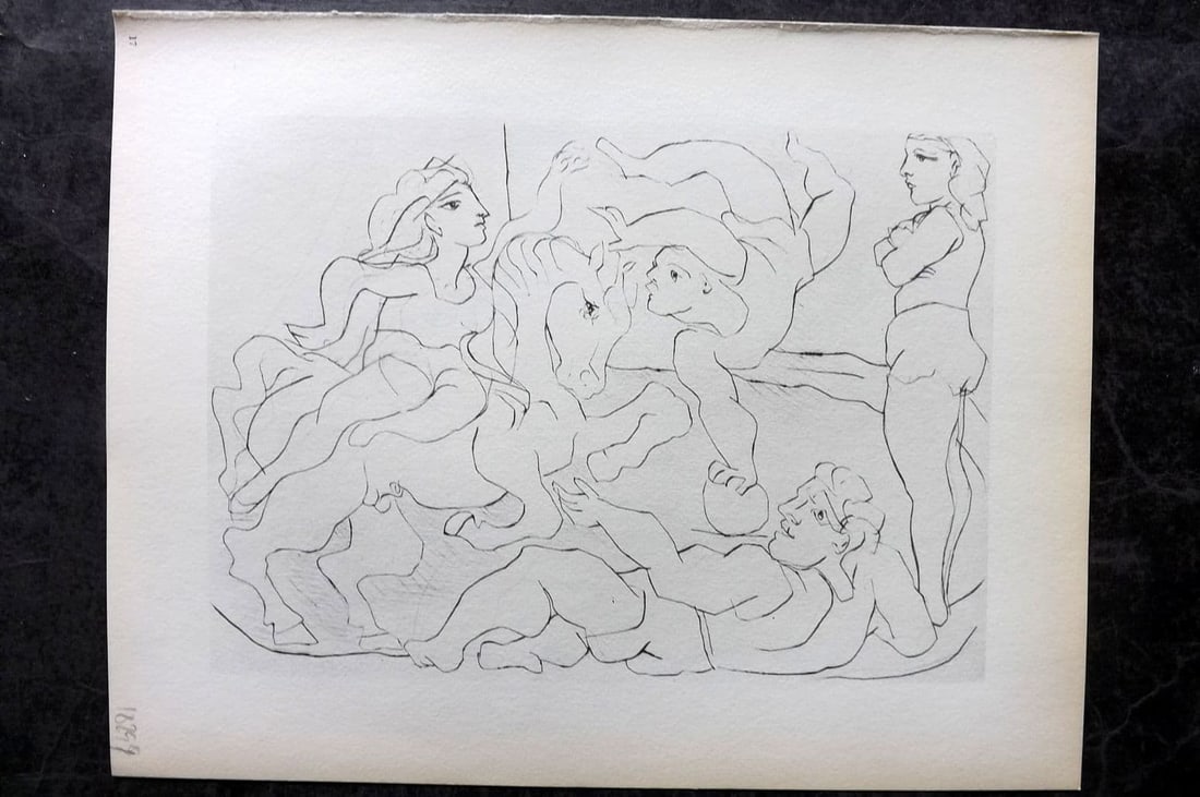 Picasso Vollard Suite 1956 Print. Acrobats with a Horse 17 (1 of 1)