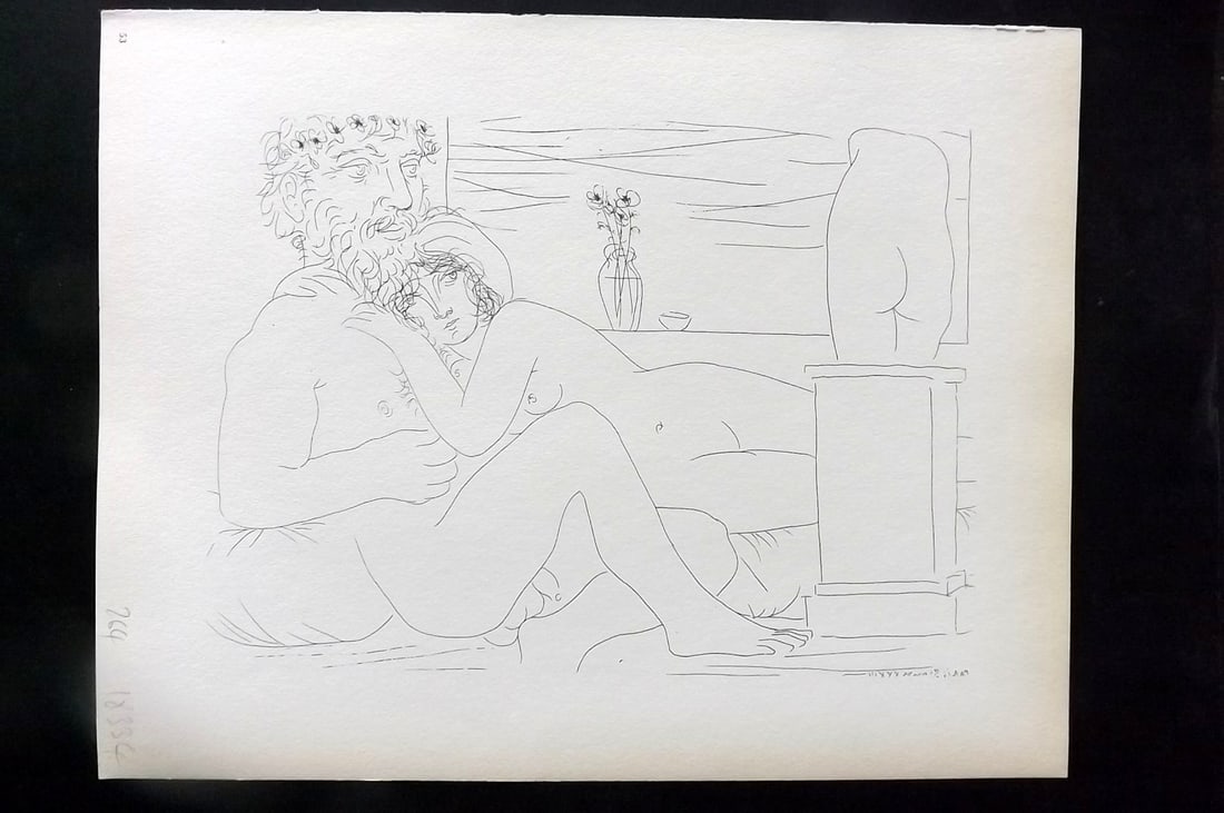 Picasso Vollard Suite 1956 Print. Sculptor and Reclining Model at Window 53 (1 of 1)