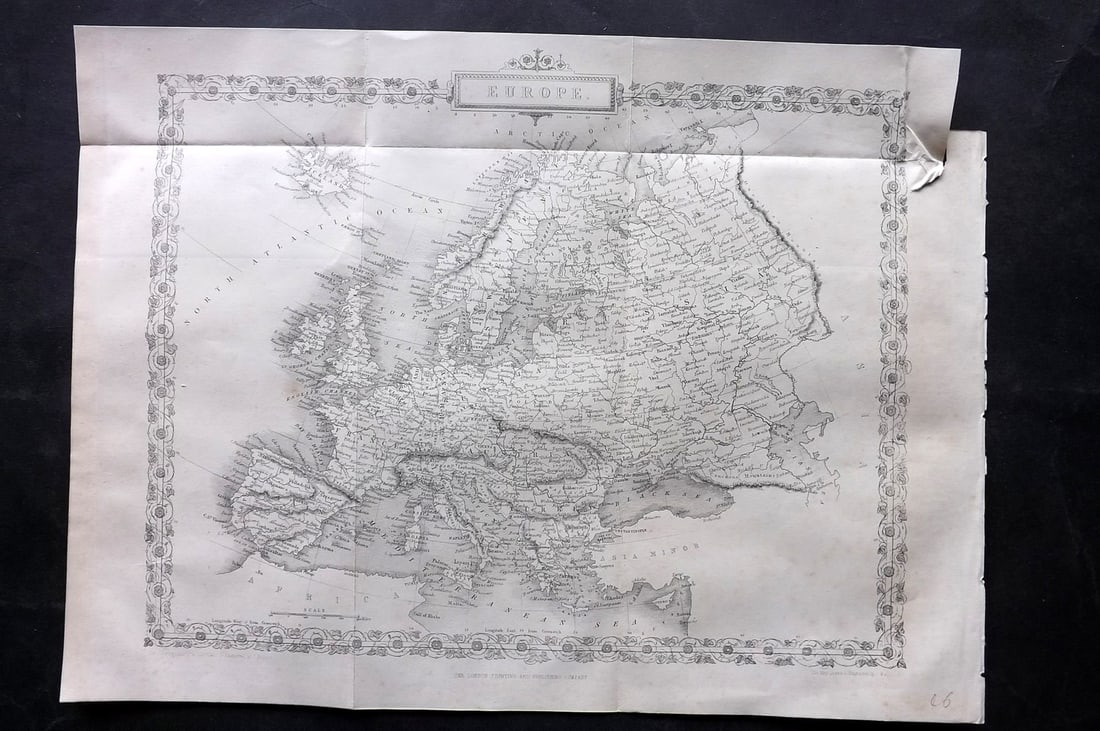 Rapkin, John 1860 Antique Map. Europe (1 of 1)
