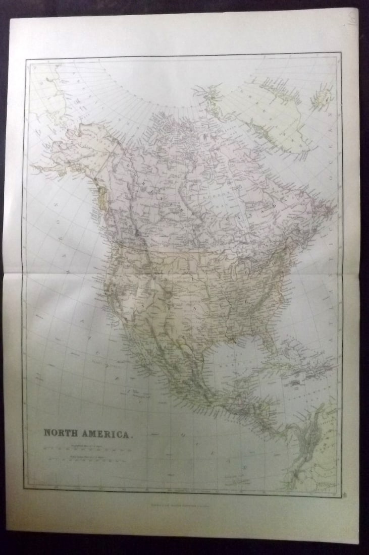 Blackie (Pub) 1882 Folio Map. North America (1 of 2)