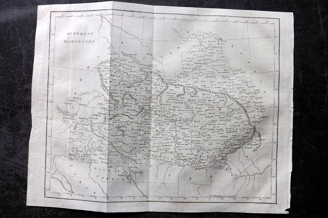 Moore, Henry 1809 Antique Map. Austrian Dominions (1 of 1)