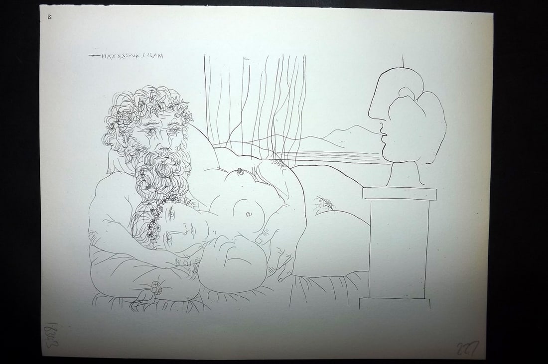 Picasso Vollard 1956 Sculptor and Reclining Model viewing Sculptured Head 62 (1 of 1)