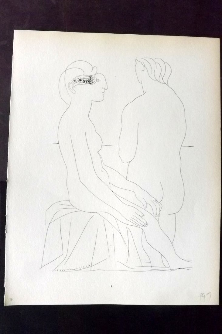 Picasso Vollard Suite 1956 Print. Two Nudes 78 (1 of 1)