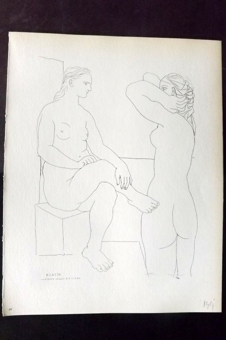 Picasso Vollard Suite 1956 Print. Two Nudes 80 (1 of 1)