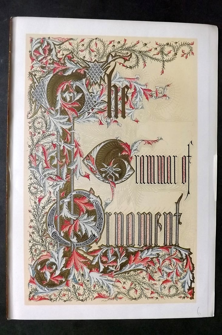 Jones, Owen 1910 Design Print. Illus. Title Page (1 of 1)