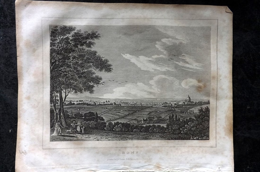 Kelly, Christopher 1829 Print. Italy - Rome (1 of 1)