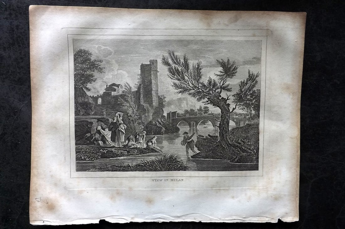 Kelly, Christopher 1829 Print. Italy - View in Milan (1 of 1)