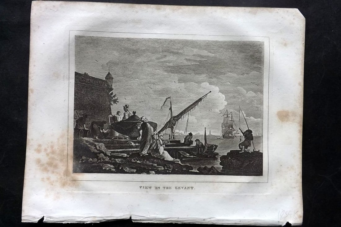 Kelly, Christopher 1829 Antique Print. View in the Levant (1 of 1)