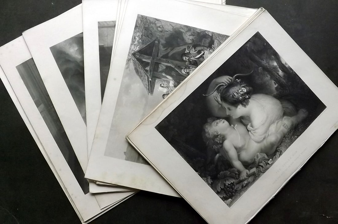 Virtue (Pub) 1854 Lot of 24 Folio Steel Engravings. Genre, Art, Classical etc (1 of 7)