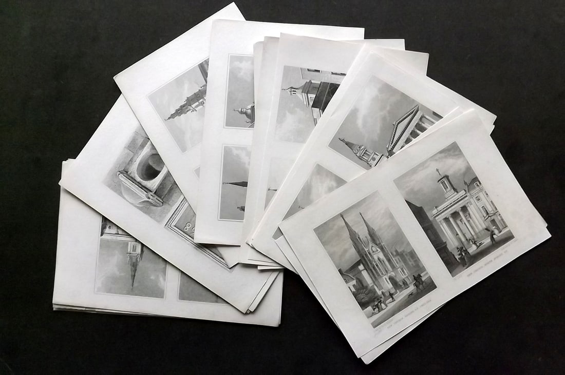 Shepherd, Thomas C1830 Lot of 22 Steel Engravings. London Views (1 of 4)