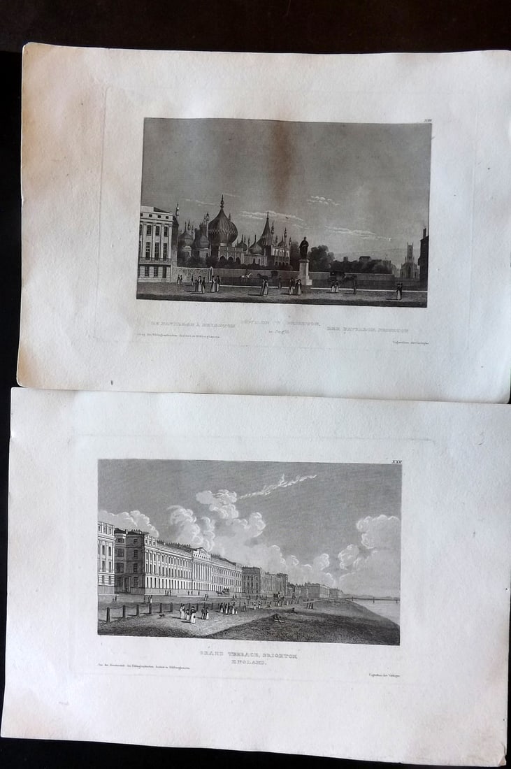 Meyer, Joseph C1850 Pair of Steel Engravings. Brighton, UK (1 of 1)