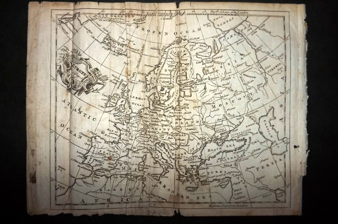 Salmon & Jefferys 1772 Antique Map. Europe (1 of 1)