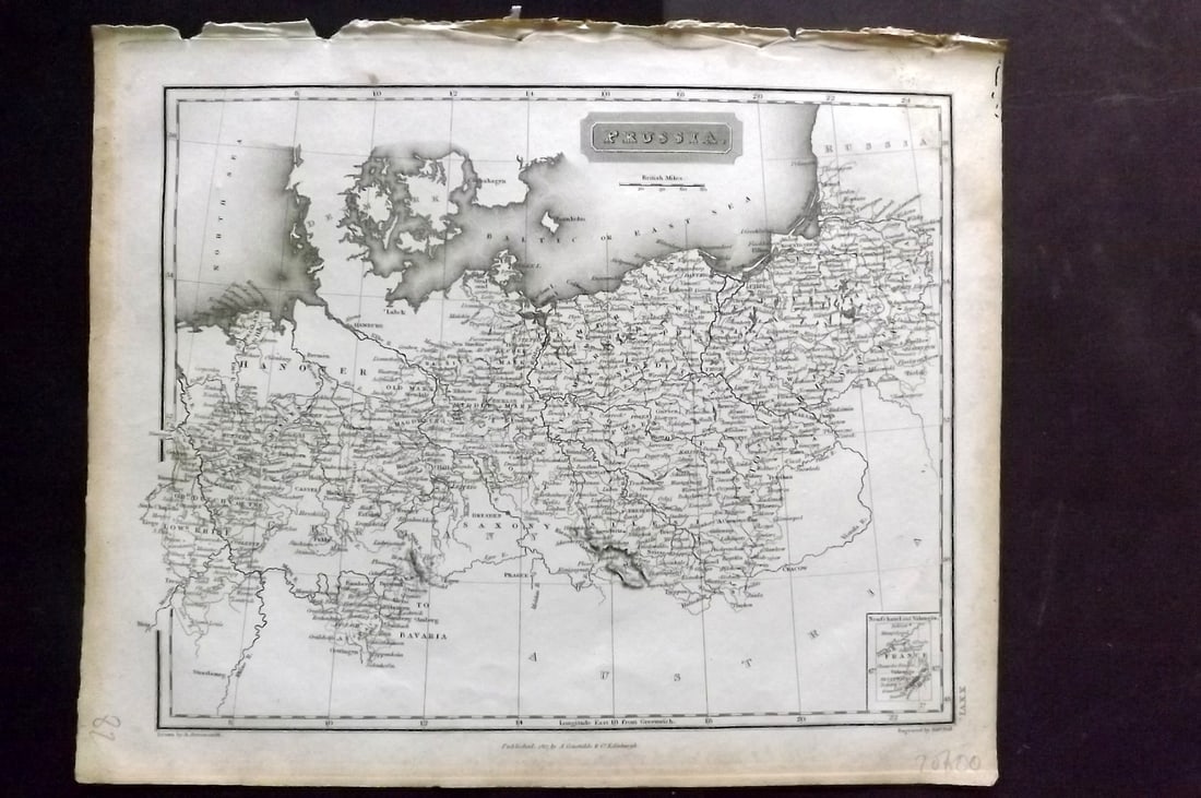 Arrowsmith, Aaron 1817 Antique Map. Prussia Germany (1 of 1)