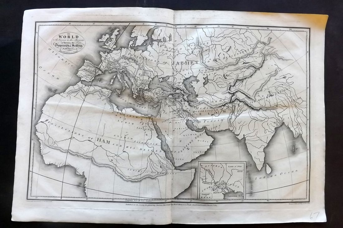Arrowsmith & Thomson 1817 Map. World as Known to the Acients (1 of 1)