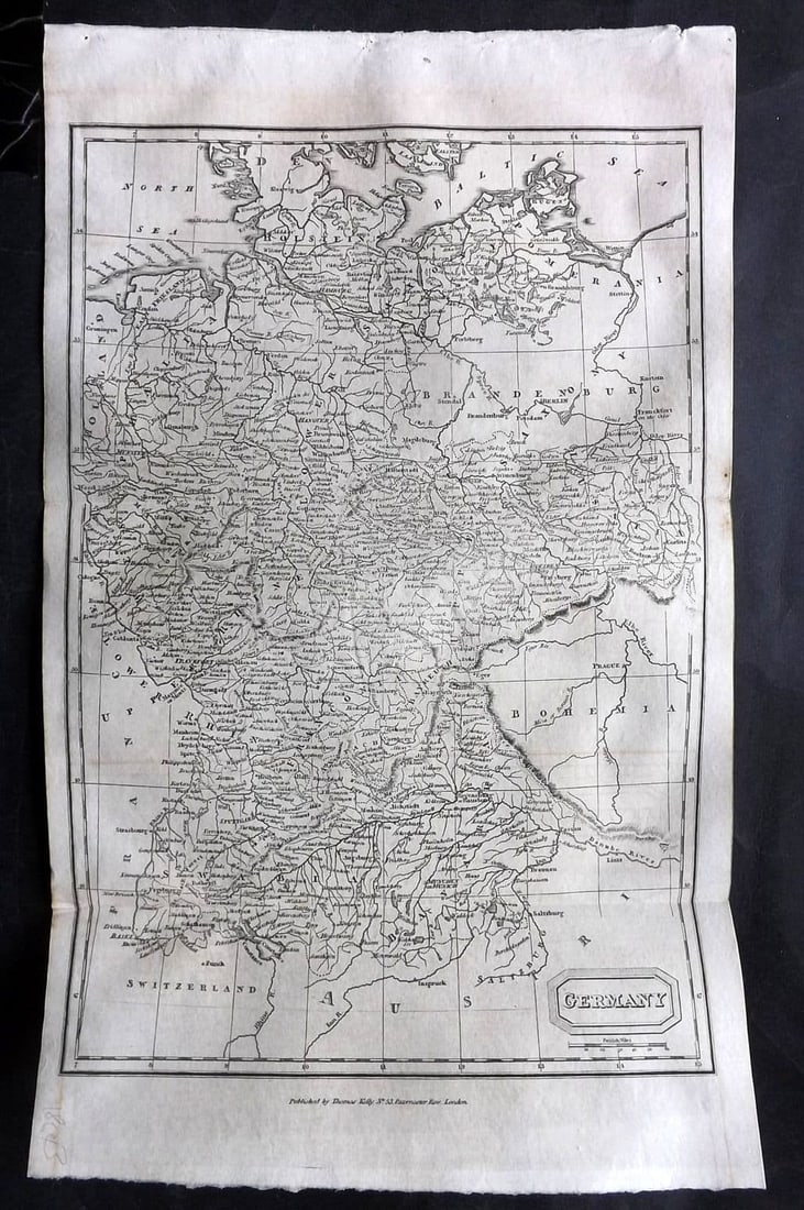 Kelly, Christopher 1829 Antique Map. Germany (1 of 1)