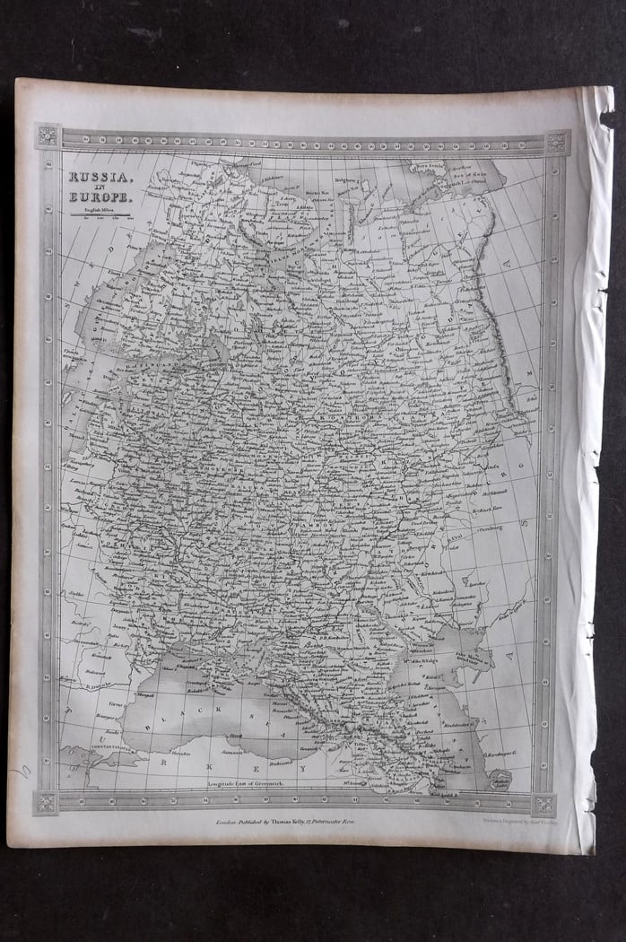 Findlay, Alexander 1841 Antique Map. Russia in Europe (1 of 1)