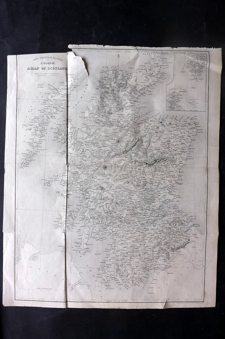 Starling, Thomas 1838 Map of Scotland (1 of 1)