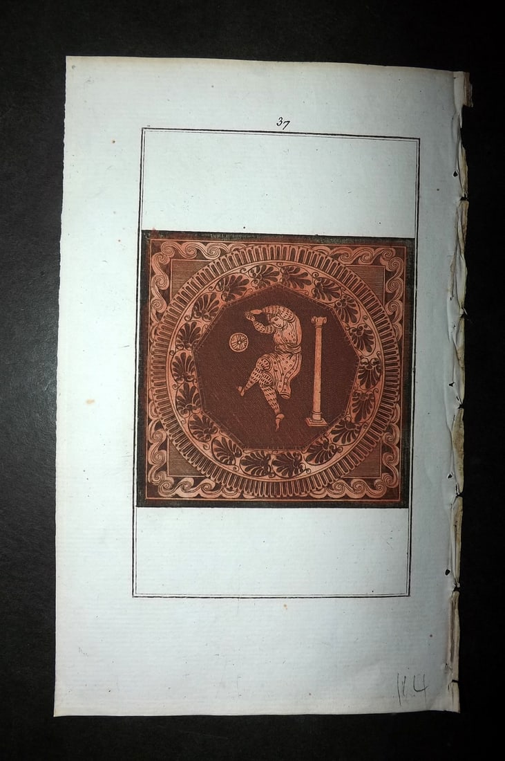 d'Hancarville & David 1785 Hand Col Print. Vase Profile 37 (1 of 1)