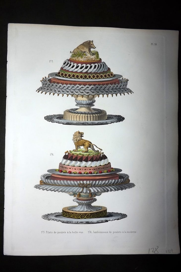 Dubois, Urbain & Emile 1876 Folio Hand Col Food Print 30 (1 of 1)