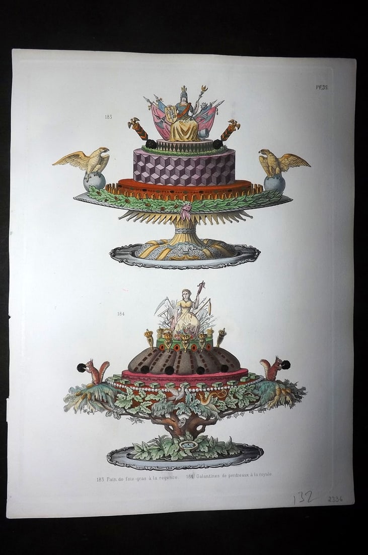 Dubois, Urbain & Emile 1876 Folio Hand Col Food Print 35 (1 of 1)