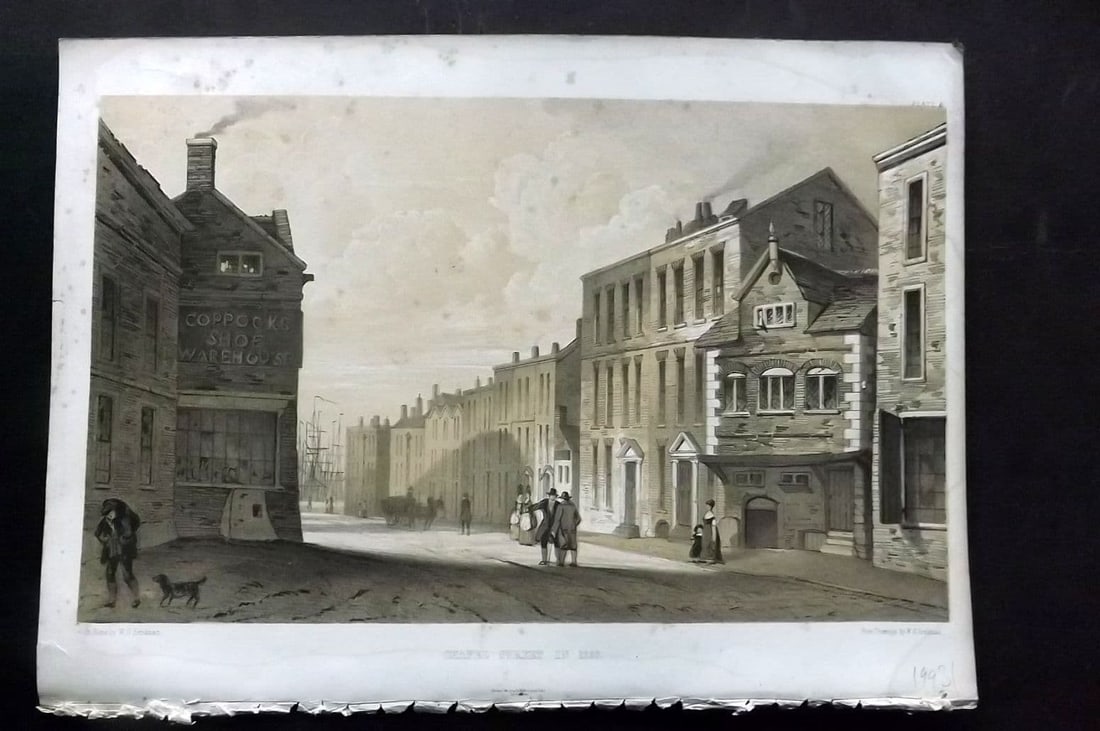Herdman - Liverpool 1856 Folio Print. Chapel Street in 1797 06 (1 of 1)