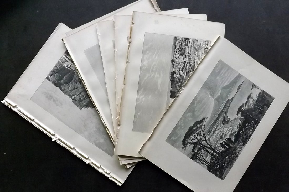 Reclus, Elisee C1880 Lot of 22 Views & Costume Prints: Antique Wood Engraving Published 1876-94, London for "The Universal Geography" by Elisee Reclus. Edited by A. H. Keane. Reverse side blank. Paper Size: 10.5 x 7 inch (27 x 18cm) Incl Italy, Turkey, Ad