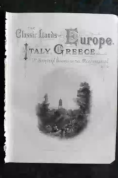 Sherer, John 1881 Classical Lands Illus. Title. Kaligata, Cephalonia, Greece: Antique Folio Steel Engraving Published 1879-81, London for "The Classic Lands of Europe Embracing Italy, Sicily and Greece" by John Sherer. Paper Size: 12 x 9.5 inch (31x 24cm) Good Condition
