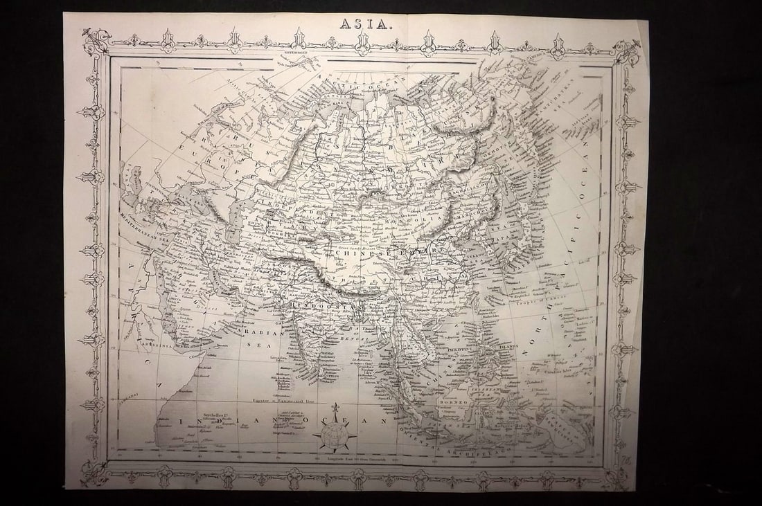 Ainsworth, James 1850's Antique Map. Asia (1 of 1)