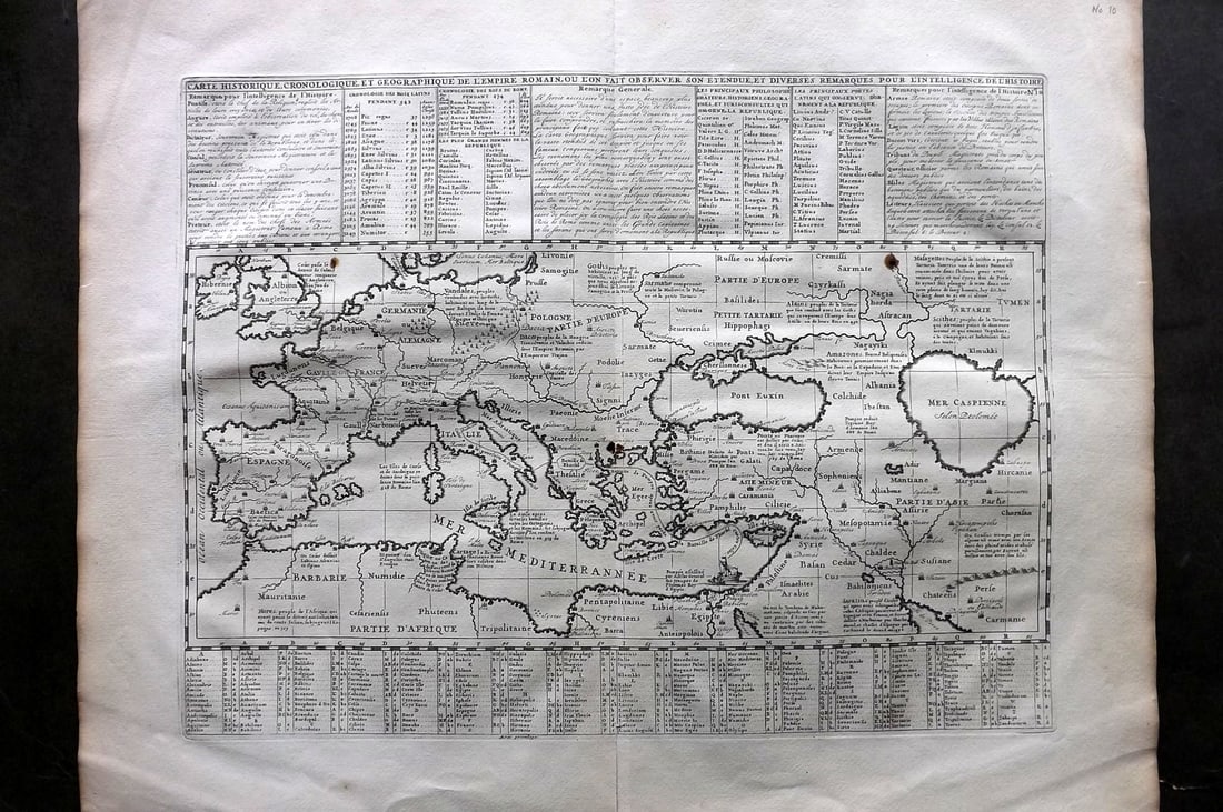 Chatelain, Zacharie C1710 Antique Map. Roman Empire (1 of 2)