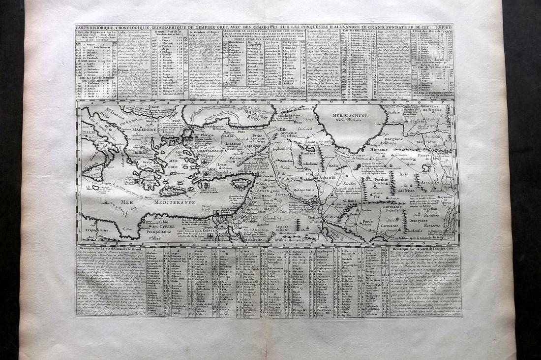 Chatelain, Zacharie C1710 Antique Map. Greek Empire. Greece Mediterranean Holy Land (1 of 2)