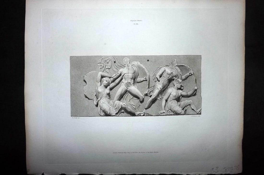 BM Marbles 1820 Bas relief representing Combat between Greeks & Amazons 12 (1 of 1)