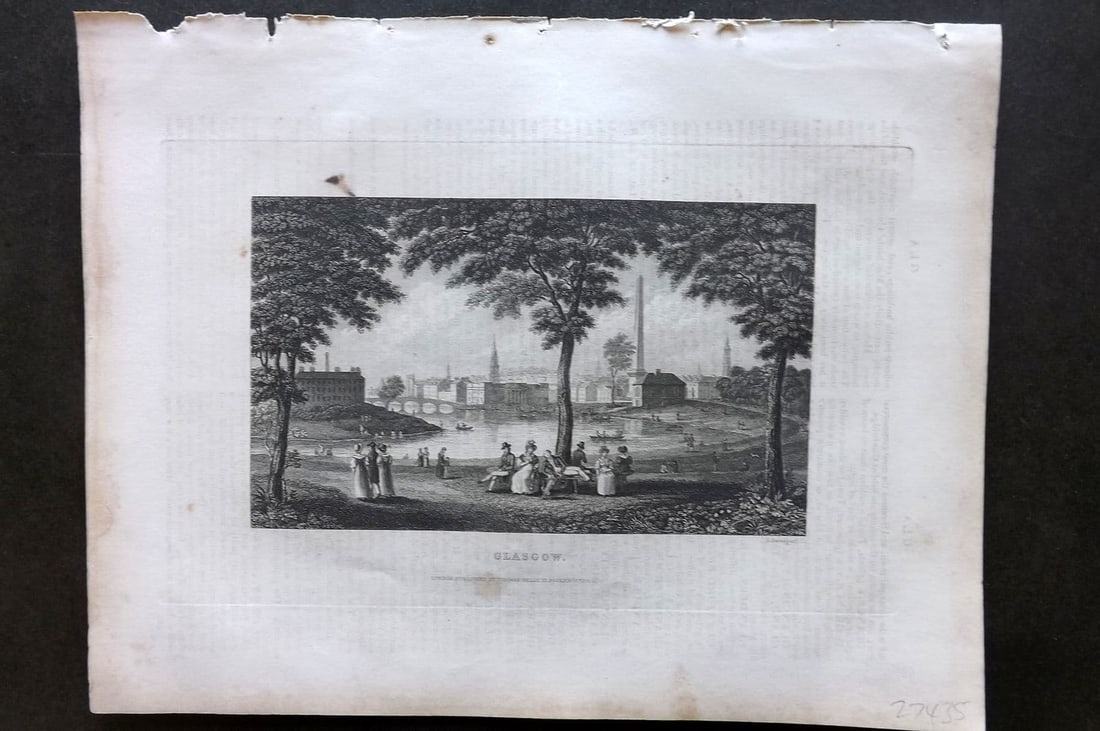 Barclay, James C1835 Antique Print. Glasgow, Scotland (1 of 1)