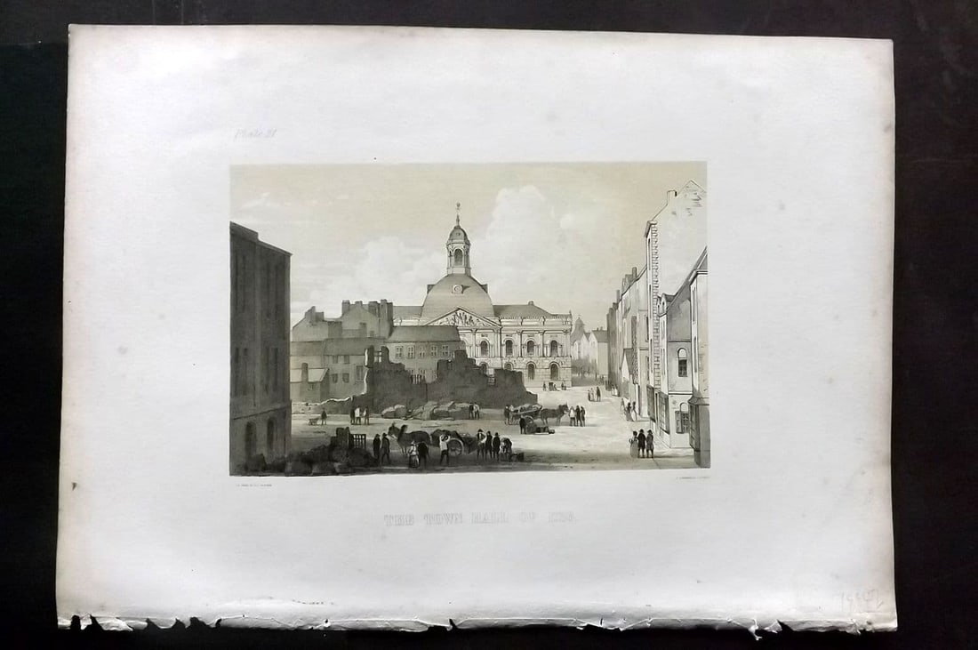 Herdman - Liverpool 1856 Folio Print. Town Hall of 1786 21 (1 of 1)