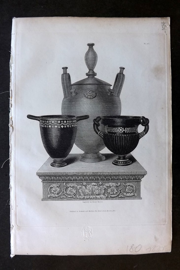 Moses & Englefield 1820 Antique Vase Print 37 (1 of 1)