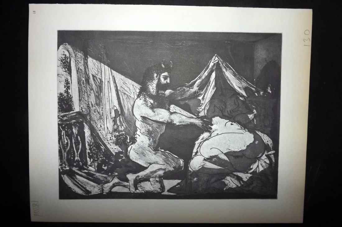 Picasso Vollard Suite 1956 Print. Satyr and Sleeping Woman 27 (1 of 1)