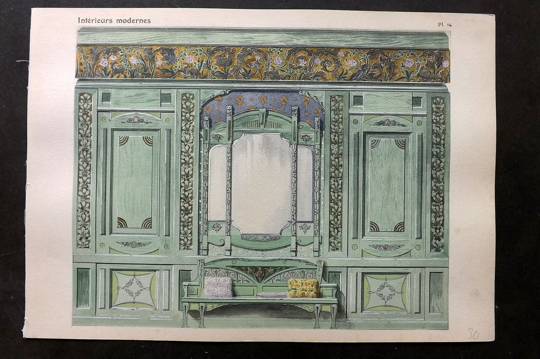 Remon, Georges 1900 Folio HC Pochoir. Interieurs Modernes 14 (1 of 1)