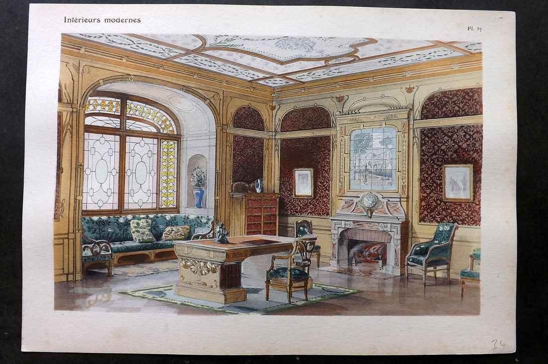 Remon, Georges 1900 Folio HC Pochoir. Interieurs Modernes 37 (1 of 1)