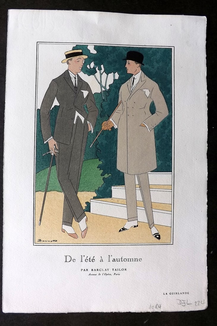 Brunelleschi, Umberto 1920 Art Deco Pochoir. De l'ete a l'automme by Bonnotte (1 of 1)