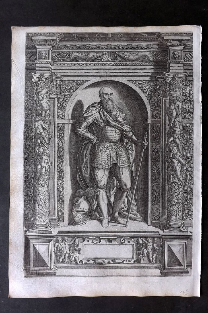 Schrenck von Notzing, Jacob 1603 Folio Print. Knight in Shining Armour 07 (1 of 1)