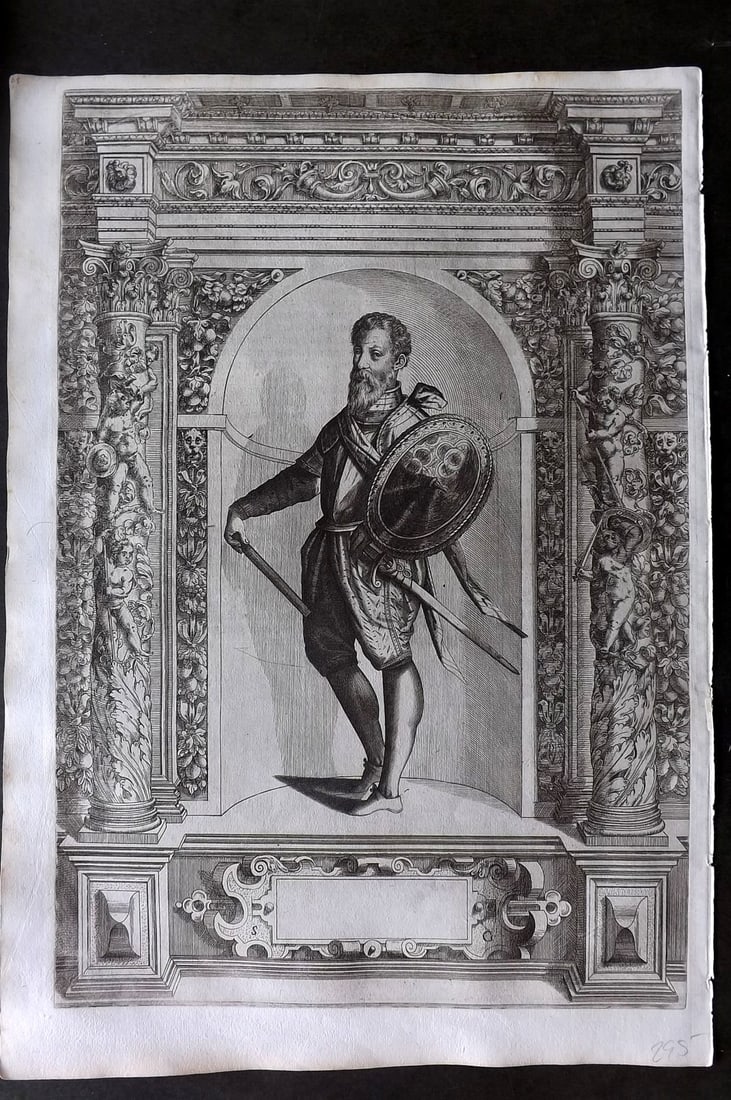 Schrenck von Notzing, Jacob 1603 Folio Print. Knight in Shining Armour 09 (1 of 1)