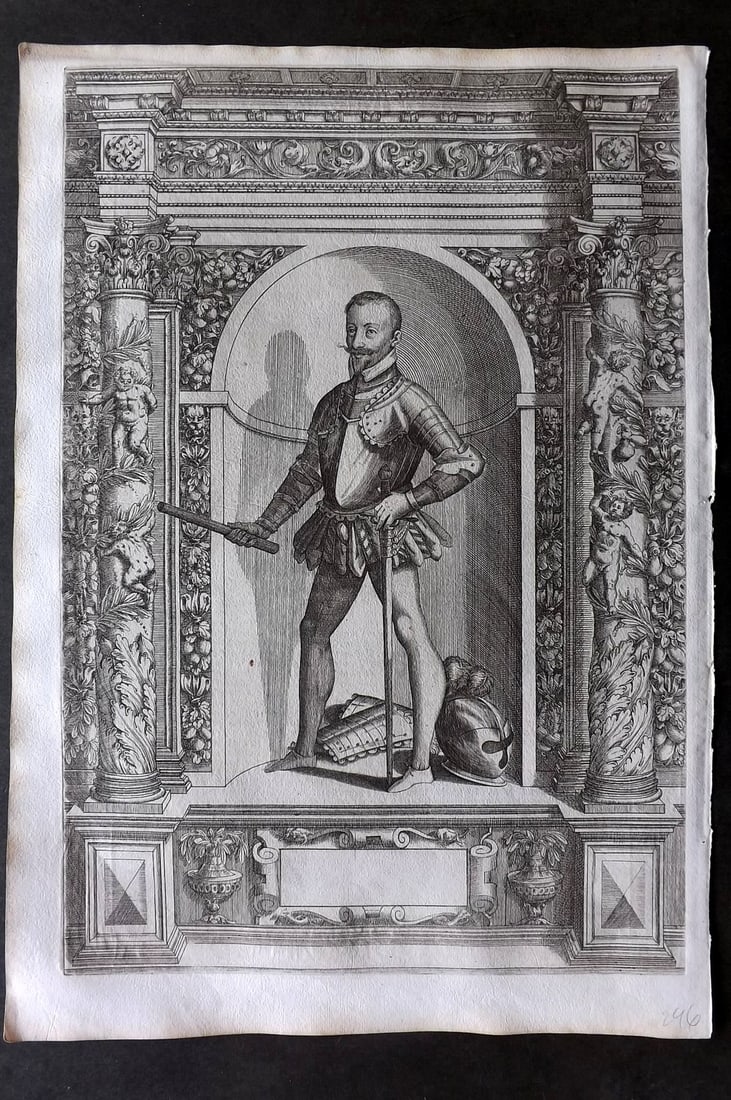 Schrenck von Notzing, Jacob 1603 Folio Print. Knight in Shining Armour 10 (1 of 1)