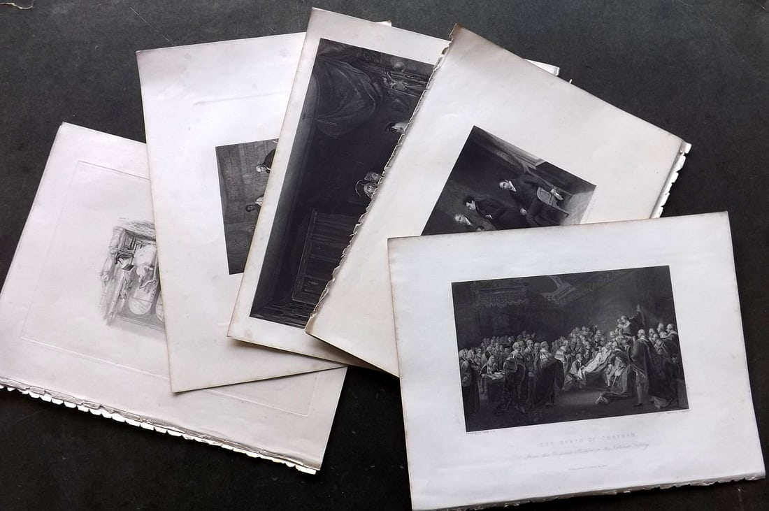 Fisher (Pub) C1845 Lot of 8 Steel Engravings. Classical, Genre etc (1 of 3)