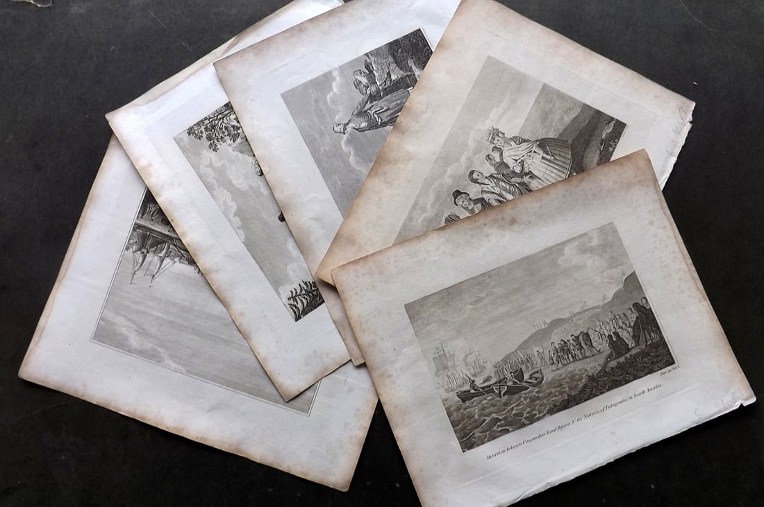 Cooke, George 1801 Lot of 5 Travel Prints. Chile, Turkey, Russia France (1 of 3)