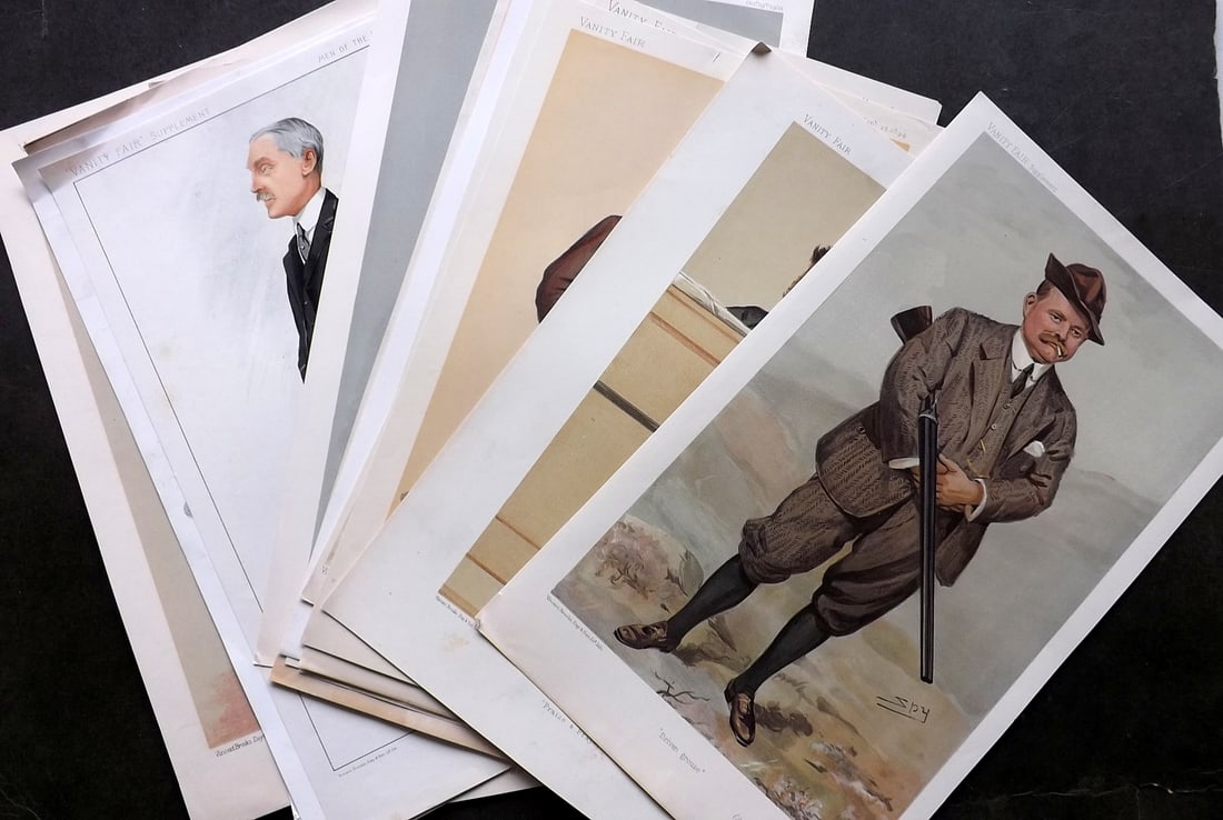 Vanity Fair Prints 19th Cent Mixed Lot of 20 Spy Cartoons, Caricatures (1 of 6)