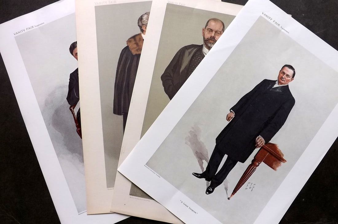 Vanity Fair Prints 19th Cent Lot of 5 Prints. Doctors & Surgeons. Medical (1 of 3)